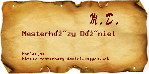 Mesterházy Dániel névjegykártya