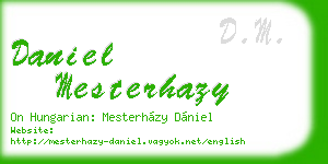 daniel mesterhazy business card
