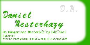 daniel mesterhazy business card